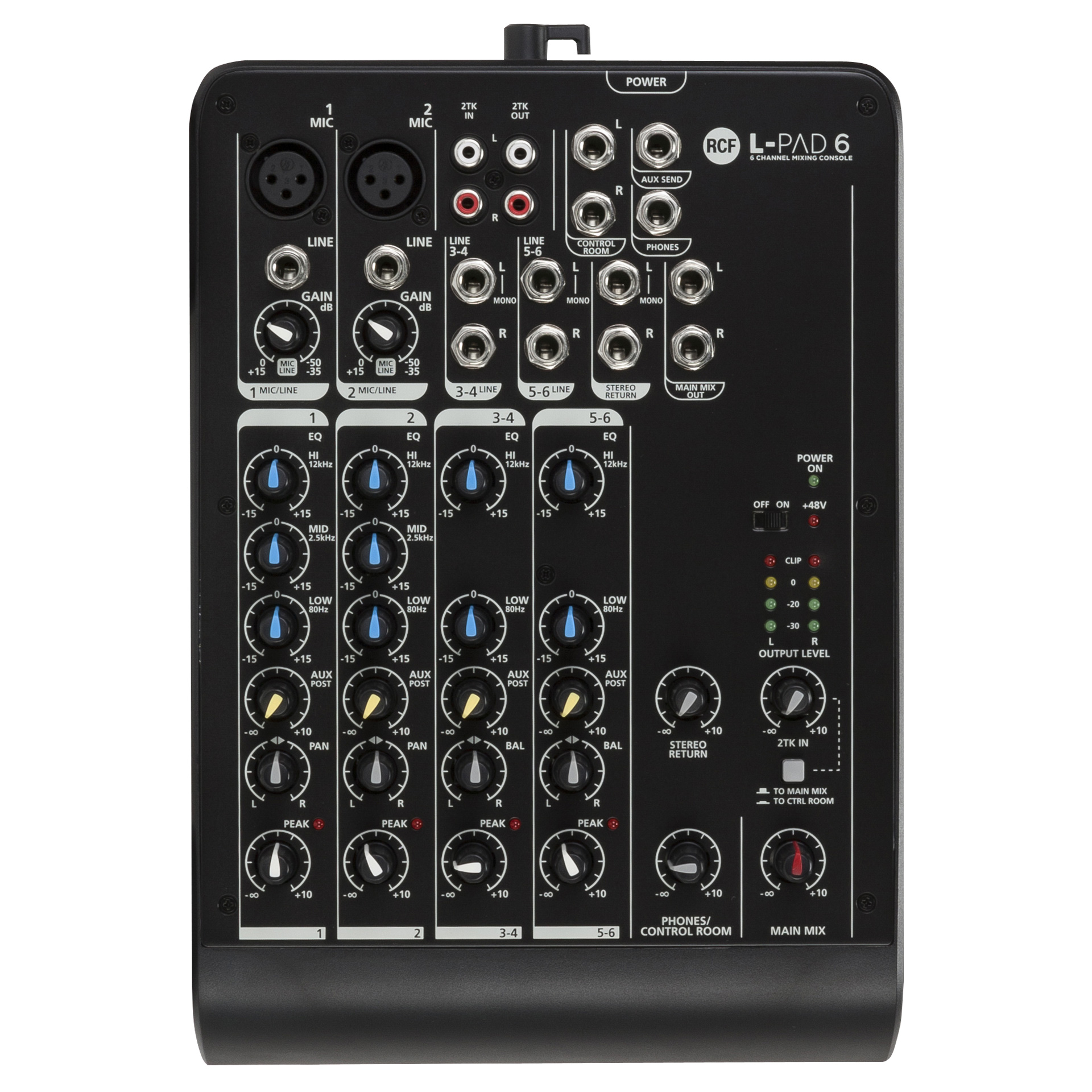 L-PAD 6 6 CHANNEL MIXING CONSOLE