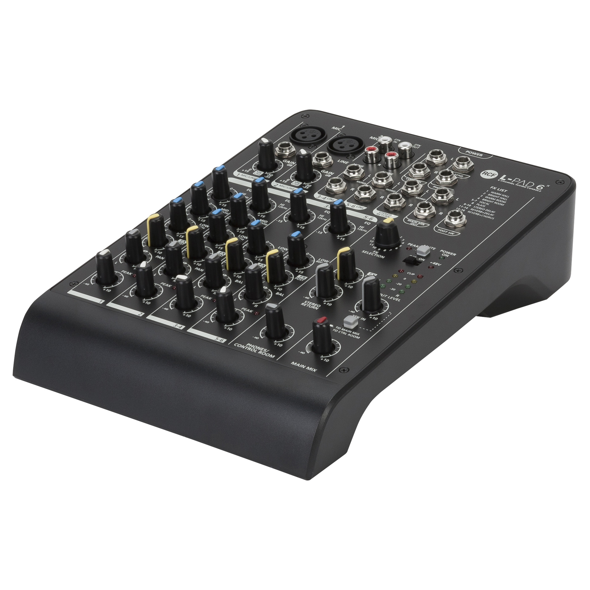 L-PAD 6X 6 CHANNEL MIXING CONSOLE WITH EFFECTS